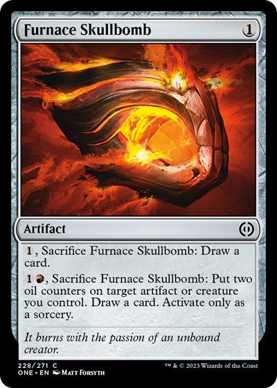 Furnace Skullbomb (ONE) #228 Common (Lightly Played) Phyrexia: All Will Be One Magic: 2023