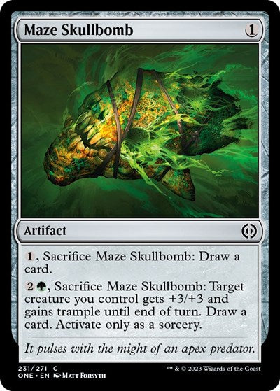Maze Skullbomb (ONE) #231 Common (Lightly Played) Phyrexia: All Will Be One Magic: The Gathering: 2023