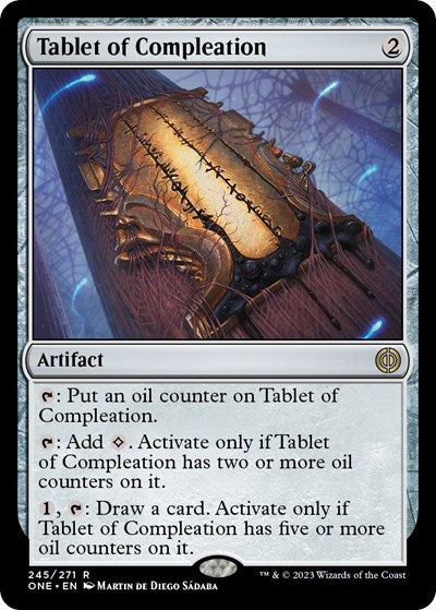 Tablet of Compleation (ONE) #245 Rare (Lightly Played) Phyrexia: All Will Be One Magic: The Gathering: 2023