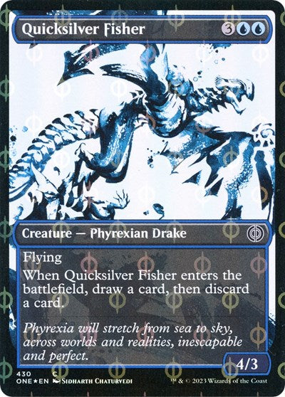 Quicksilver Fisher Showcase Step and Compleat Foil (ONE) #430 Common (Foil Near Mint) Phyrexia: All Will Be One Magic: The Gathering: 2023