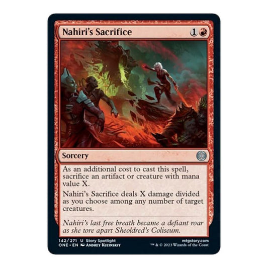 Nahiri's Sacrifice (ONE) #142 Uncommon (Lightly Played) Phyrexia: All Will Be One Magic: The Gathering: 2023