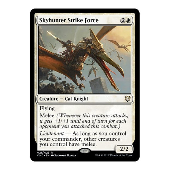 Skyhunter Strike Force (ONC) #21 Rare (Foil Lightly Played) Commander: Phyrexia: All Will Be One Magic: The Gathering: 2023