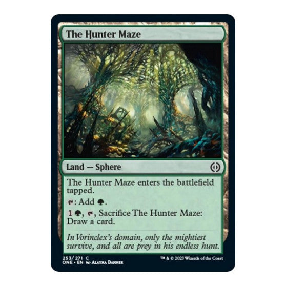 The Hunter Maze (ONE) #253 Common Phyrexia: All Will Be One Magic: The Gathering: 2023