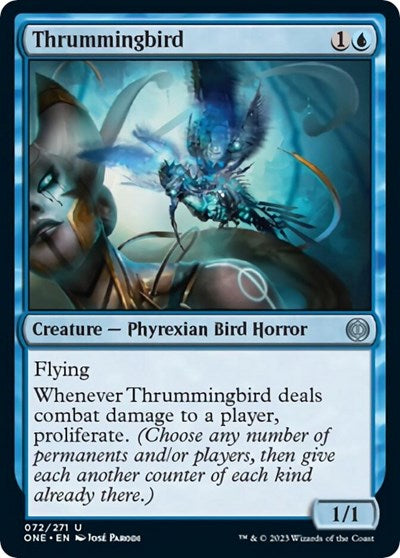 Thrummingbird (ONE) #72 Uncommon (Lightly Played) Phyrexia: All Will Be One Magic: 2023