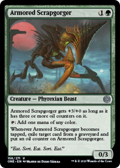 Armored Scrapgorger (ONE) #158 Uncommon (Lightly Played) Phyrexia: All Will Be One Magic: The Gathering: 2023