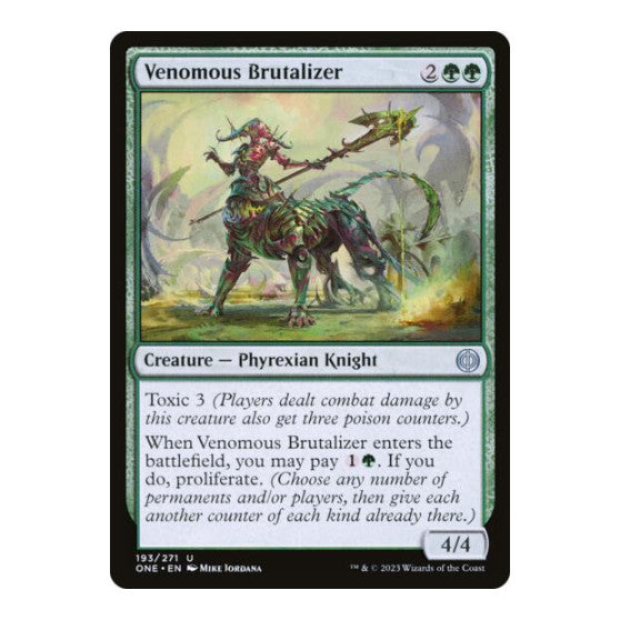 Venomous Brutalizer (ONE) #193 Uncommon Phyrexia: All Will Be One Magic: The Gathering: 2023