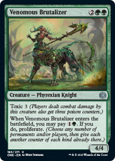 Venomous Brutalizer (ONE) #193 Uncommon (Lightly Played) Phyrexia: All Will Be One Magic: The Gathering: 2023