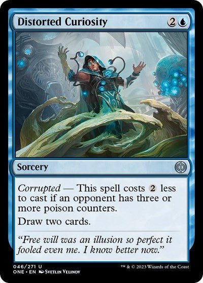 2023 Magic: Phyrexia: All Will Be One (ONE) - Distorted Curiosity (#46, Uncommon) (Lightly Played)