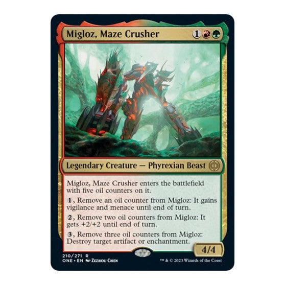 Migloz Maze Crusher (ONE) #210 Rare (Lightly Played) Phyrexia: All Will Be One Magic: The Gathering: 2023