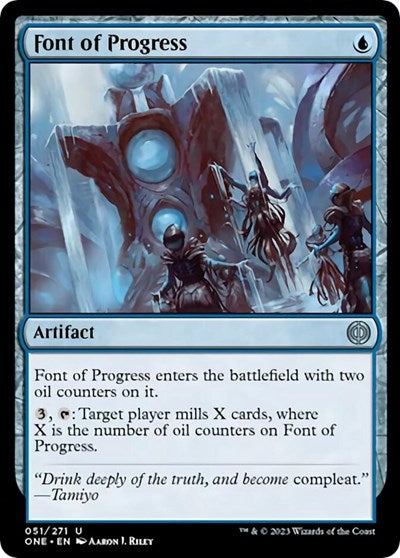 Font of Progress (ONE) #51 Uncommon (Lightly Played) Phyrexia: All Will Be One Magic: The Gathering: 2023
