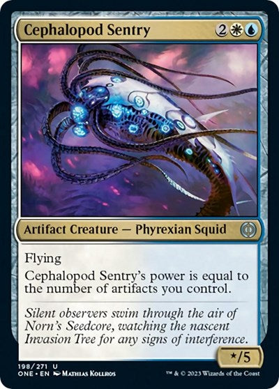 2023 Magic: Phyrexia: All Will Be One (ONE) - Cephalopod Sentry (#198, Uncommon) (Lightly Played)