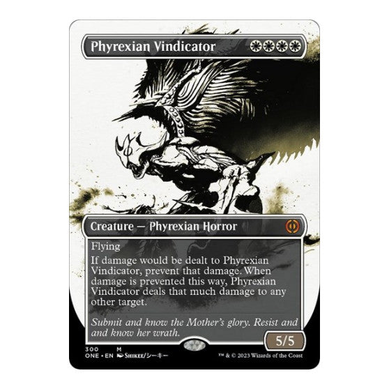 Phyrexian Vindicator Showcase (ONE) #300 Mythic Rare (Foil Near Mint) Phyrexia: All Will Be One Magic: The Gathering: 2023