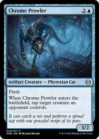 Chrome Prowler (ONE) #45 Common (Lightly Played) Phyrexia: All Will Be One Magic: 2023