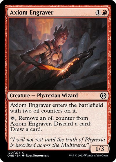 2023 Magic: Phyrexia: All Will Be One (ONE) - Axiom Engraver (#120, Common) (Lightly Played)