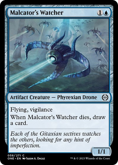 2023 Magic: Phyrexia: All Will Be One (ONE) - Malcators Watcher (#58, Common) (Lightly Played)