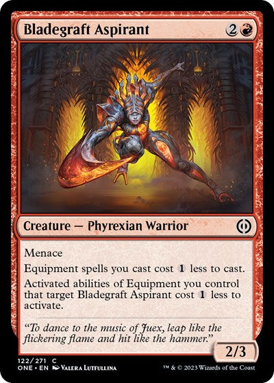 Bladegraft Aspirant (ONE) #122 Common (Lightly Played) Phyrexia: All Will Be One Magic: The Gathering: 2023
