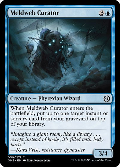 Meldweb Curator (ONE) #59 Common (Lightly Played) Phyrexia: All Will Be One Magic: The Gathering: 2023