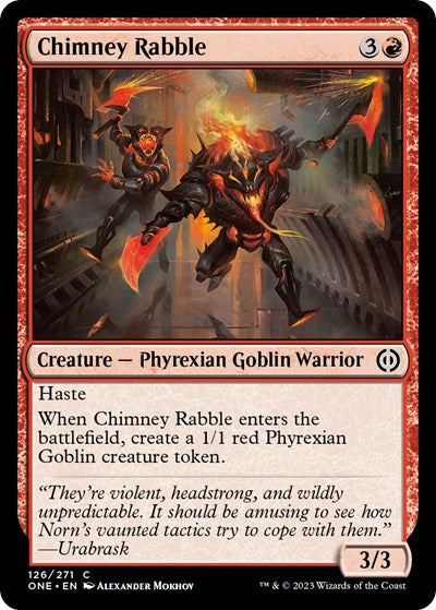 2023 Magic: Phyrexia: All Will Be One (ONE) - Chimney Rabble (#126, Common) (Lightly Played)