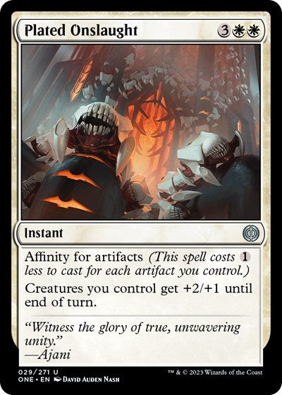 Plated Onslaught (ONE) #29 Uncommon (Lightly Played) Phyrexia: All Will Be One Magic: 2023