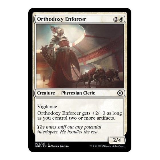 Orthodoxy Enforcer (ONE) #25 Common Phyrexia: All Will Be One Magic: The Gathering: 2023