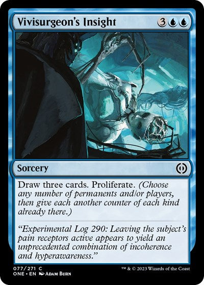 Vivisurgeons Insight (ONE) #77 Common (Lightly Played) Phyrexia: All Will Be One Magic: The Gathering: 2023
