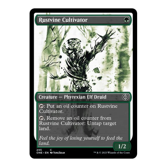 Rustvine Cultivator (Showcase) (ONE) #295 Common (Lightly Played) Phyrexia: All Will Be One Magic: The Gathering: 2023