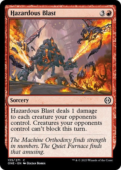 Hazardous Blast (ONE) #135 Common Phyrexia: All Will Be One Magic: 2023