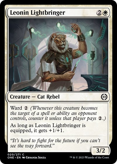 Leonin Lightbringer (ONE) #20 Common Phyrexia: All Will Be One Magic: The Gathering: 2023
