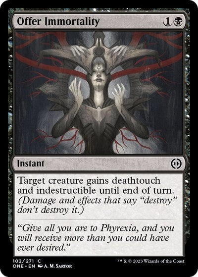 Offer Immortality (ONE) #102 Common Phyrexia: All Will Be One Magic: The Gathering: 2023