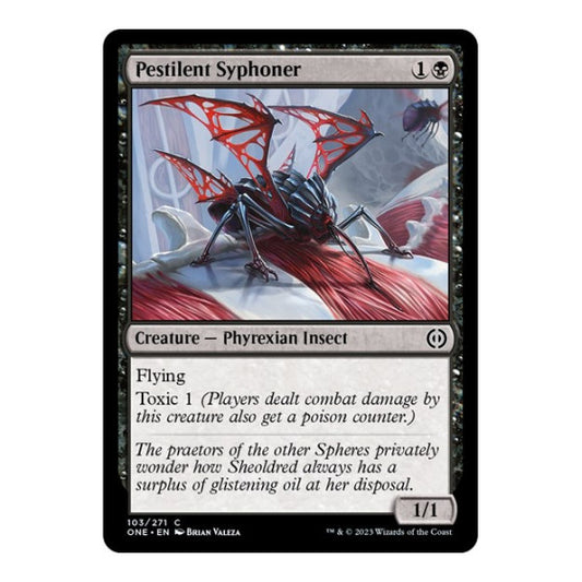 Pestilent Syphoner (ONE) #103 Common (Lightly Played) Phyrexia: All Will Be One Magic: The Gathering: 2023