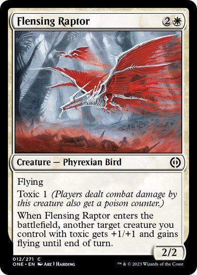 Flensing Raptor (ONE) #12 Common Phyrexia: All Will Be One Magic: The Gathering: 2023
