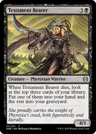 Testament Bearer (ONE) #111 Common Phyrexia: All Will Be One Magic: 2023