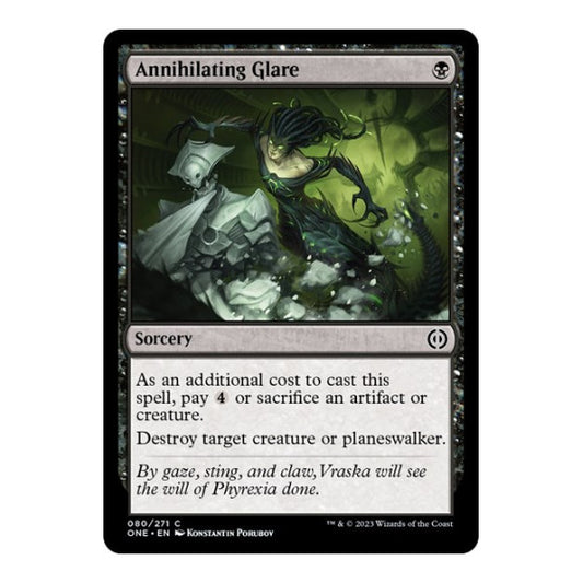 Annihilating Glare (ONE) #80 Common Phyrexia: All Will Be One Magic: The Gathering: 2023