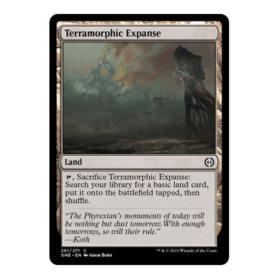 Terramorphic Expanse (ONE) #261 Common (Lightly Played) Phyrexia: All Will Be One Magic: The Gathering: 2023