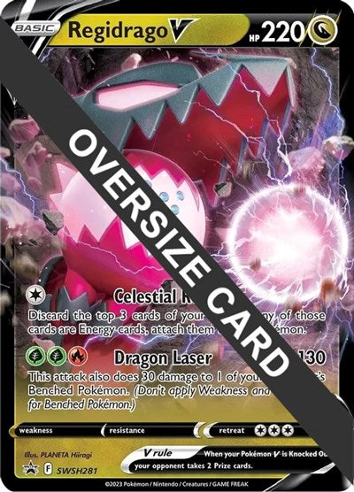Regidrago V SWSH281 (PR) #SWSH281 Promo (Holofoil Lightly Played) Jumbo Cards Pokemon: 2015