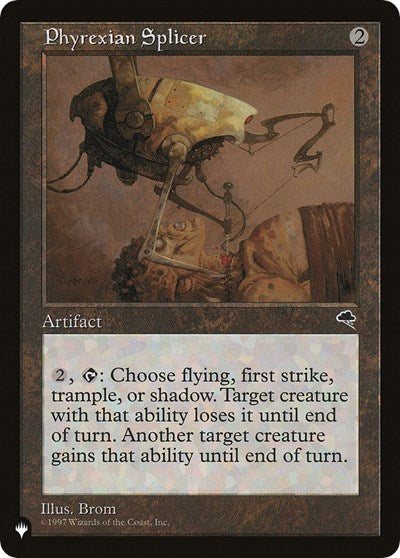 2026 Magic: The List Reprints (LIST) - Phyrexian Splicer (#TMP-303, Uncommon) (, Lightly Played)