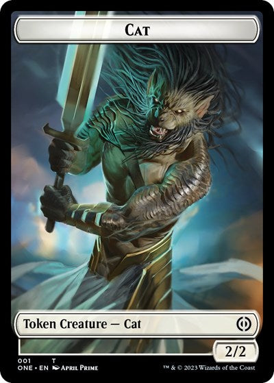 Cat Token (ONE) #1 T (Lightly Played) Phyrexia: All Will Be One Magic: 2023