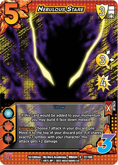Nebulous Stare (MHA4) #022/108 Common UniVersus: My Hero Academia: League of Villains UniVersus: 2023