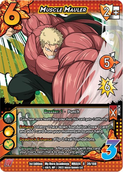 Muscle Mauler (MHA4) #039/108 Common UniVersus: My Hero Academia: League of Villains UniVersus: 2023