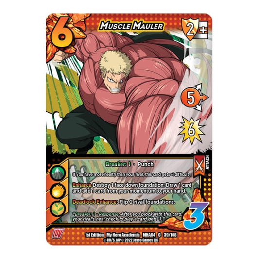 Muscle Mauler (MHA4) #039/108 Common UniVersus: My Hero Academia: League of Villains UniVersus: 2023