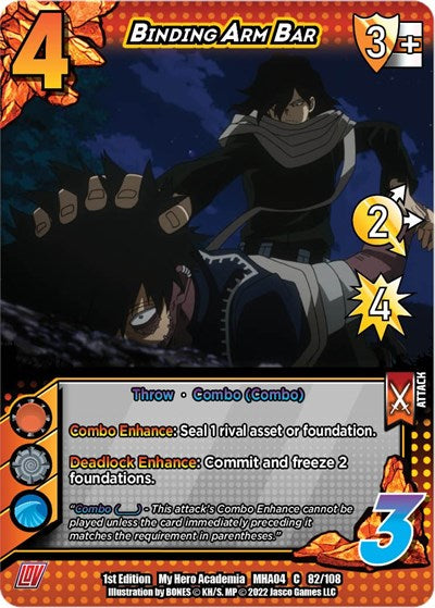 Binding Arm Bar (MHA4) #082/108 Common UniVersus: My Hero Academia: League of Villains UniVersus: 2023