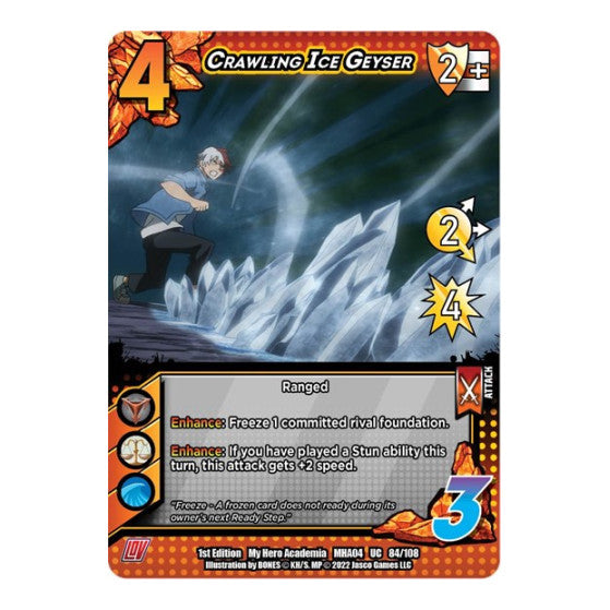 Crawling Ice Geyser (MHA4) #084/108 Uncommon UniVersus: My Hero Academia: League of Villains UniVersus: 2023