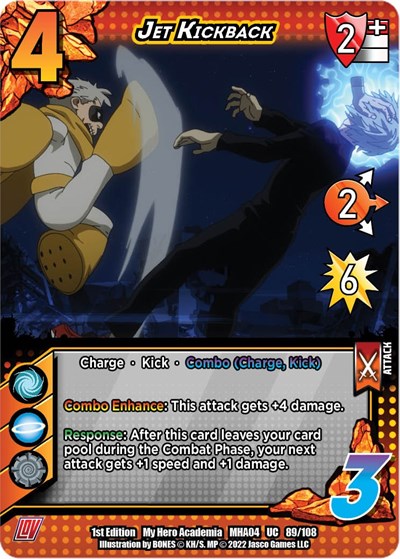 Jet Kickback (MHA4) #089/108 Uncommon UniVersus: My Hero Academia: League of Villains UniVersus: 2023