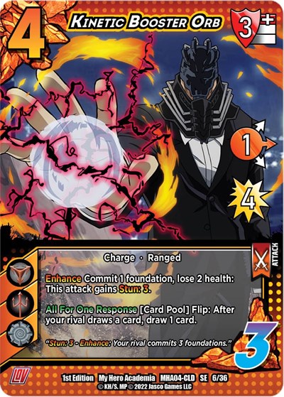 Kinetic Booster Orb (MHA4) #06/36 SE (Unlimited Edition Normal Lightly Played) UniVersus: My Hero Academia: League of Villains UniVersus: 2023