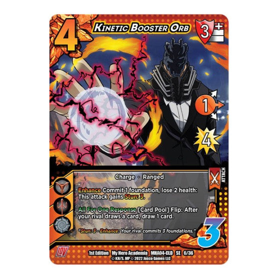 Kinetic Booster Orb (MHA4) #06/36 SE (Unlimited Edition Normal Lightly Played) UniVersus: My Hero Academia: League of Villains UniVersus: 2023