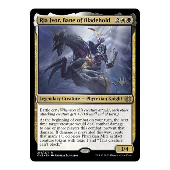 Ria Ivor, Bane of Bladehold (PPONE) #214 Rare (Lightly Played) Promo Pack: Phyrexia: All Will Be One Magic: The Gathering: 2023