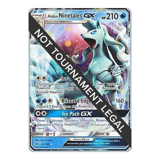 Alolan Ninetales GX - 2017 (Zachary Bokhari) (WCD) #22/145 Ultra Rare (Near Mint) World Championship Decks Pokemon: 2018