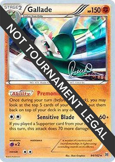 Gallade - 2017 (Diego Cassiraga) (WCD) #84/162 Rare (Moderately Played) World Championship Decks Pokemon: 2018