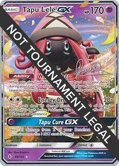 Tapu Lele GX - 2017 (Diego Cassiraga) (WCD) #60/145 Ultra Rare (Near Mint) World Championship Decks Pokemon: 2018