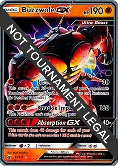 Buzzwole GX - 2018 (Naohito Inoue) (WCD) #57/111 Ultra Rare (Damaged) World Championship Decks Pokemon: 2018
